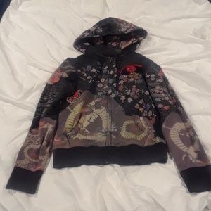 Lucky brand jeans zip up sweatshirt